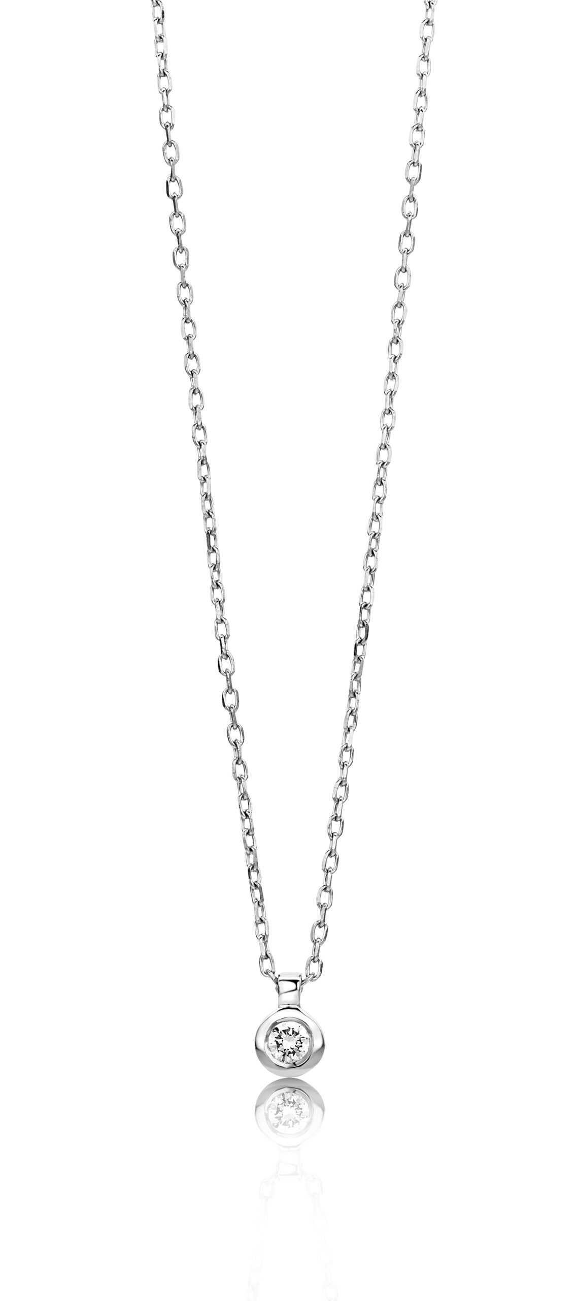 Miore Necklace collana oro bianco 9kt 375
