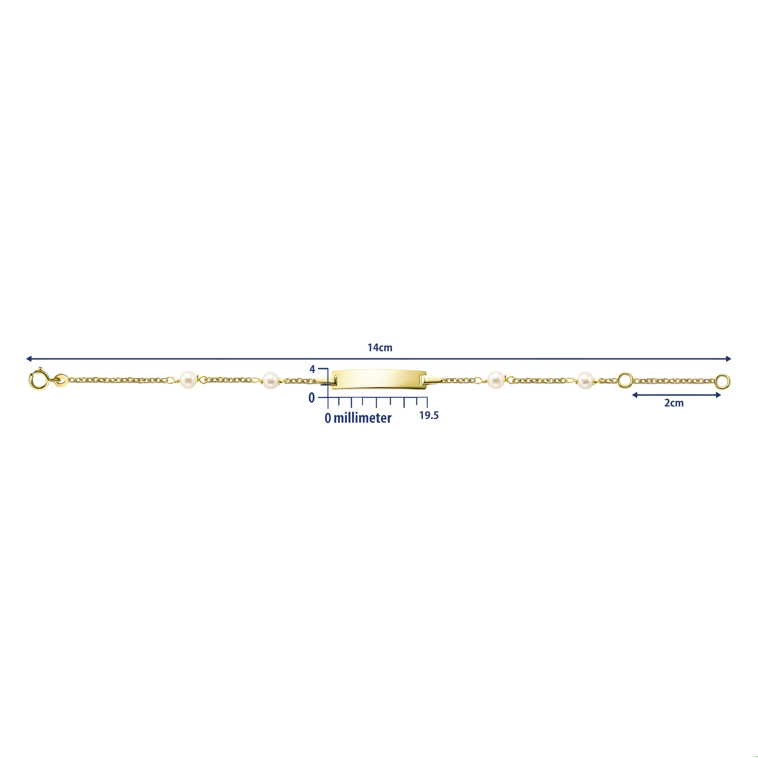 Miore Bracelet bracciale oro giallo 9kt perla