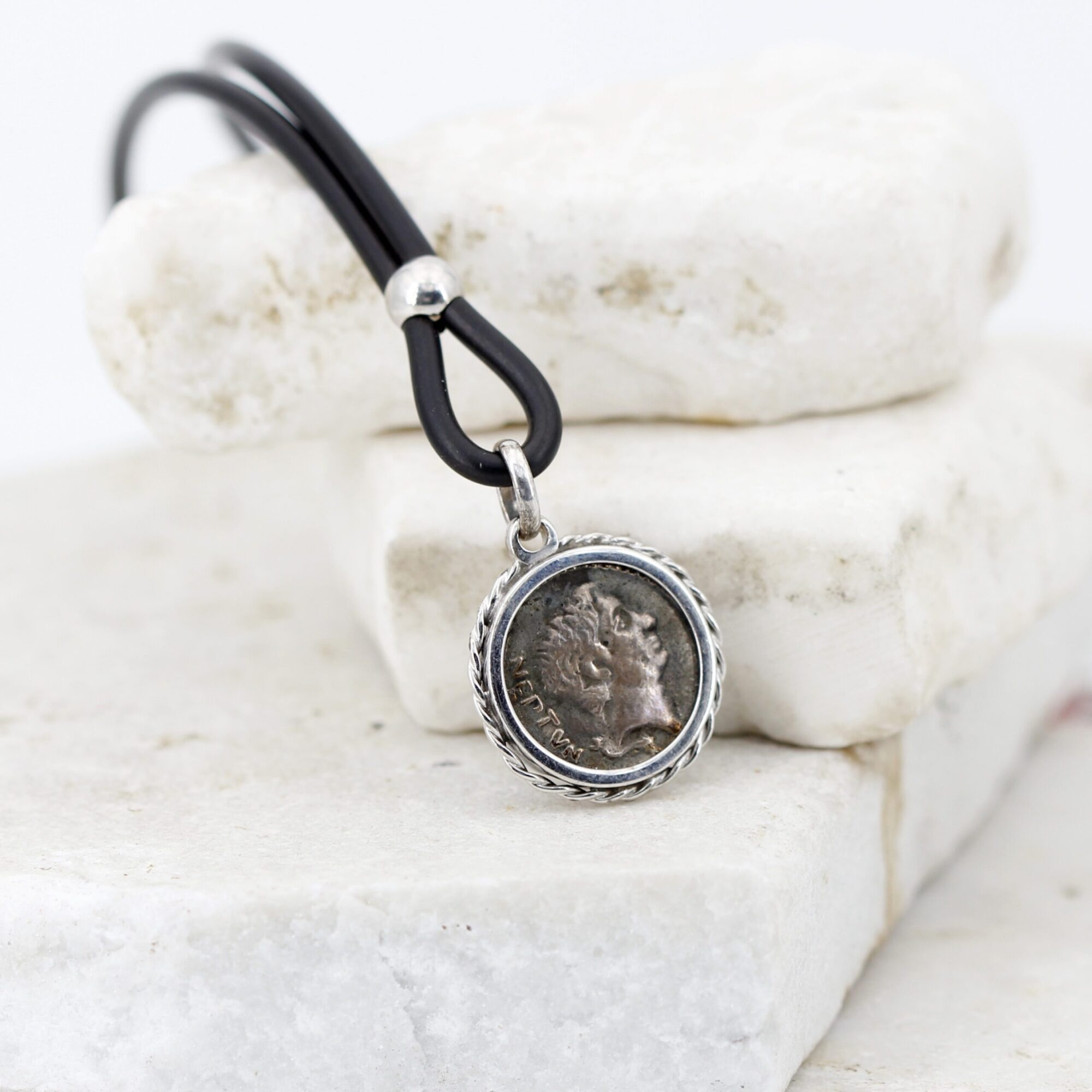 Anna Gioielli Monete Romane Nettuno pendente argento 7,4 g