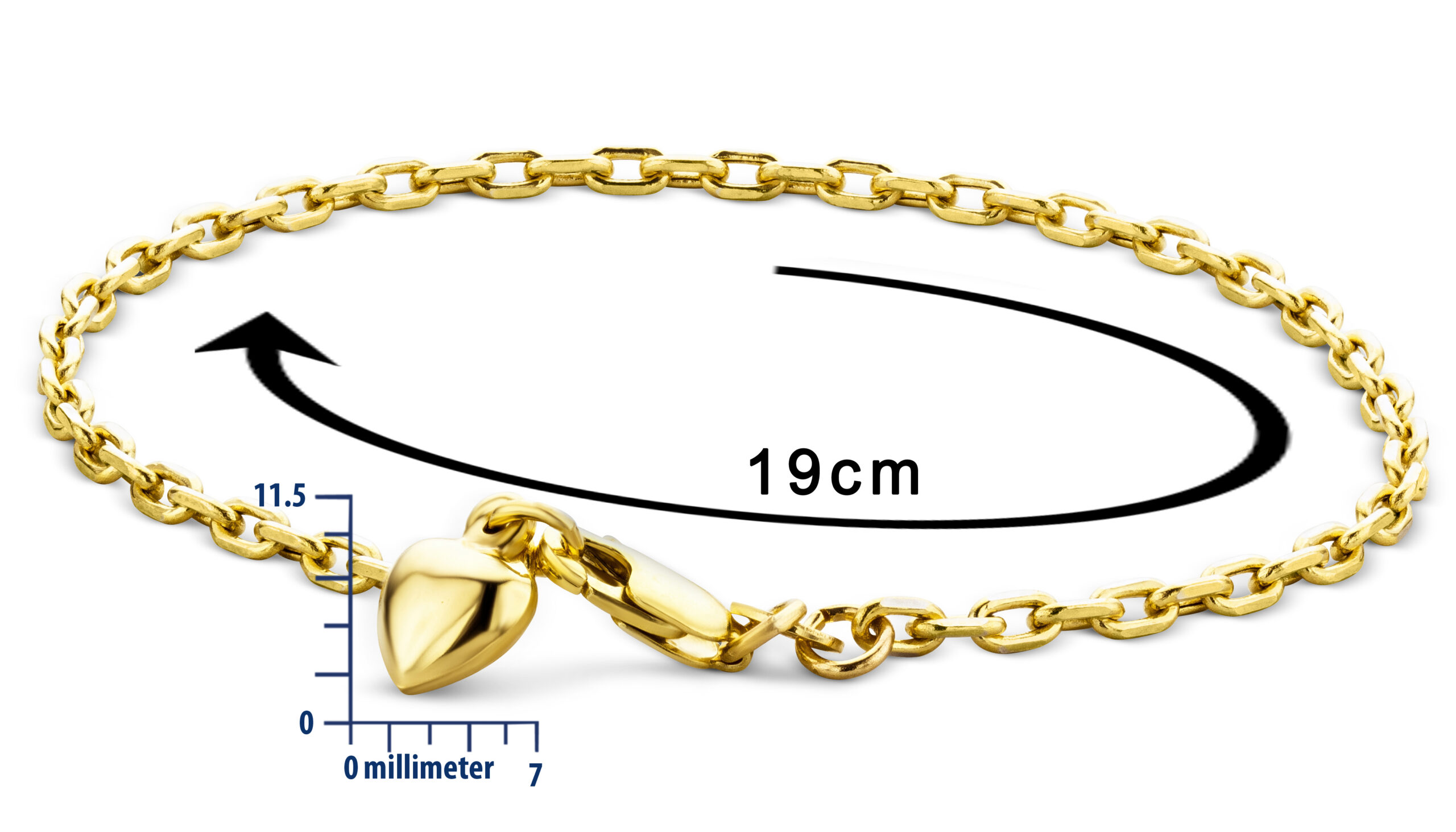Miore Bracciale Oro Giallo 9Kt 375 da Donna