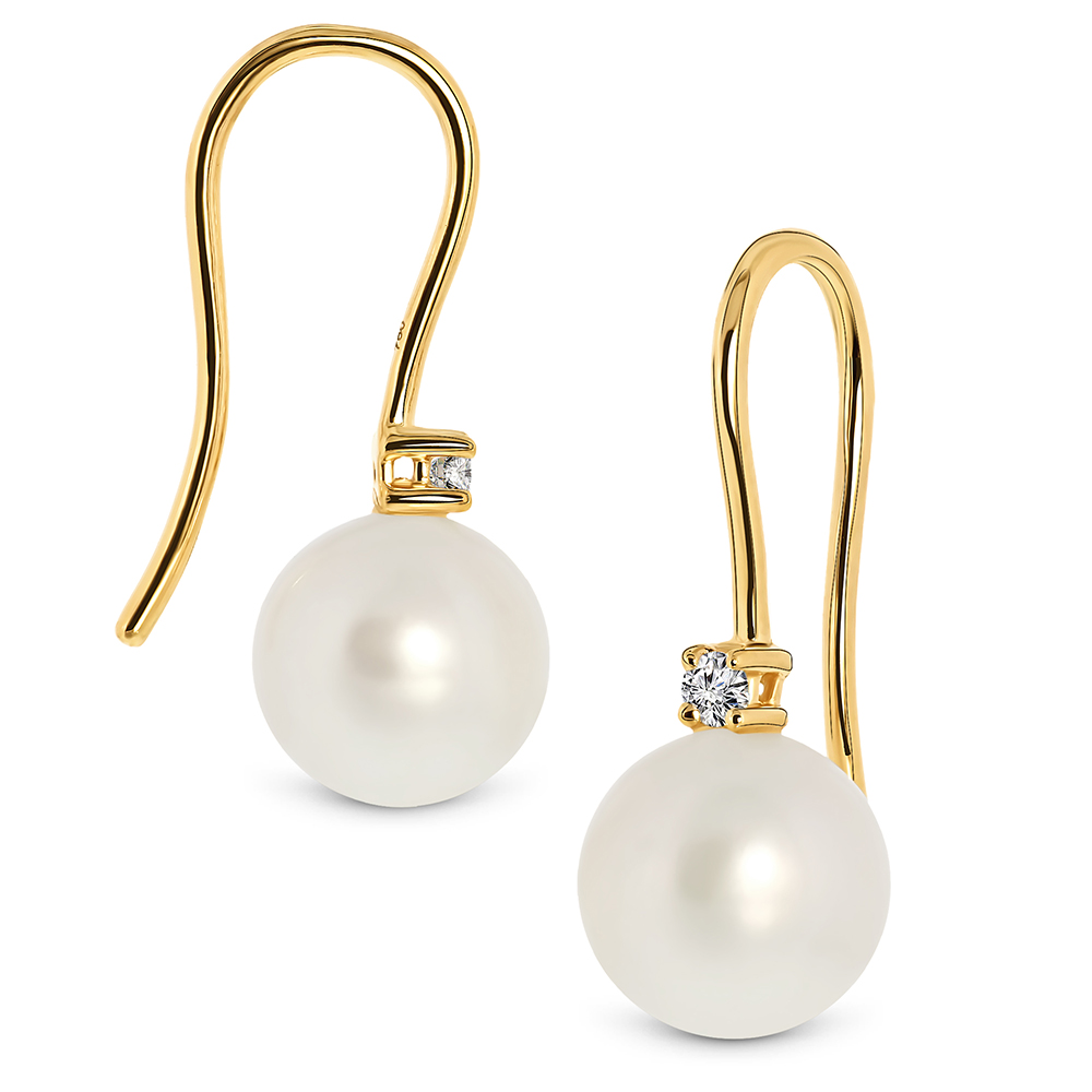 Miore Orecchini Oro Giallo 18Kt Perla
