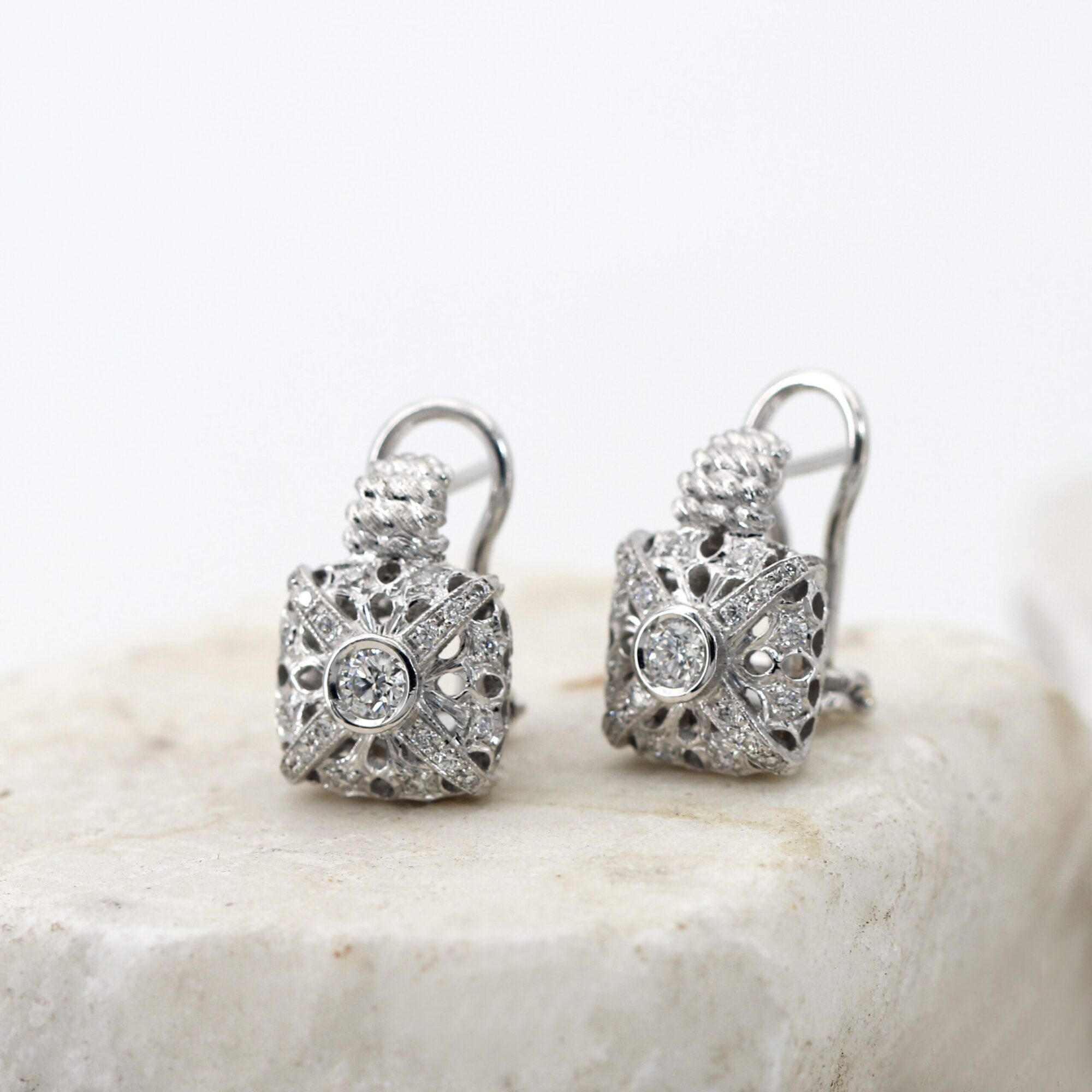 Anna Gioielli Prestige Orecchini Oro 18Kt Diamanti 0.74 Ct
