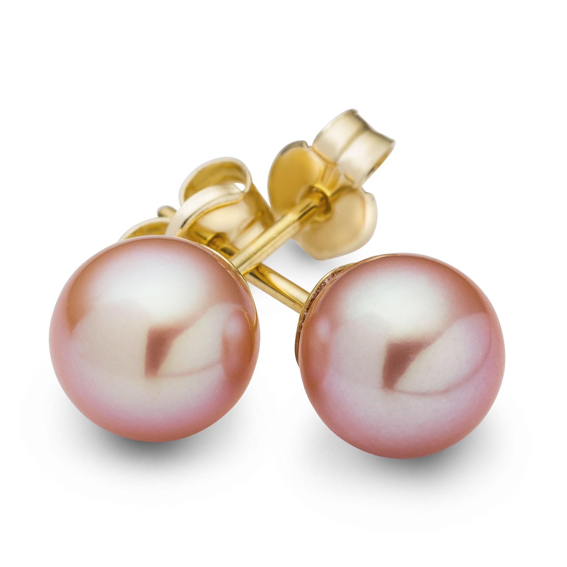 Miore Earrings orecchini oro giallo 9kt perla acqua dolce