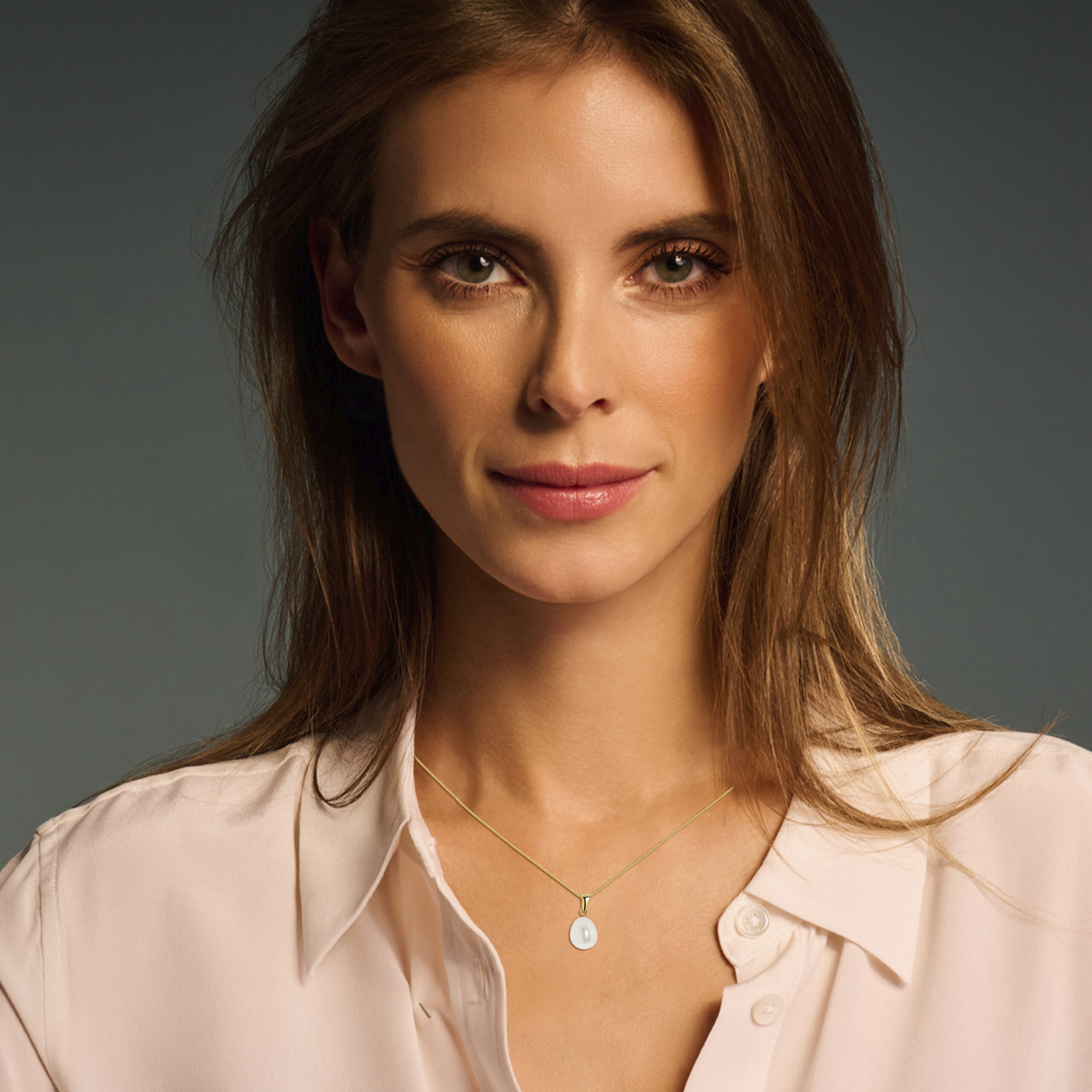 Miore Necklace Collana Oro Giallo 14KT con Perla