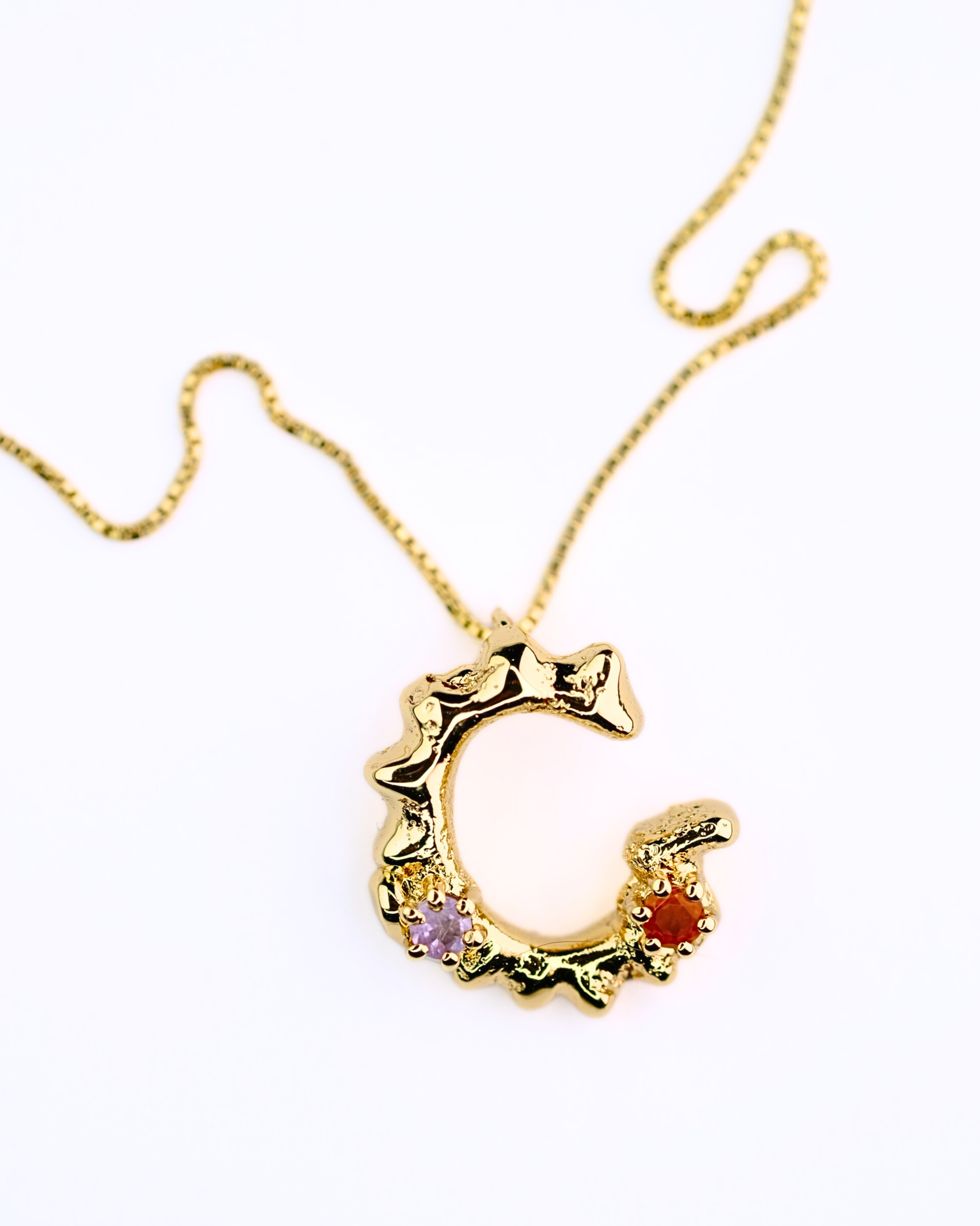 Voodoo Jewels Voodoolarium collana lettera A placcato oro 45 cm