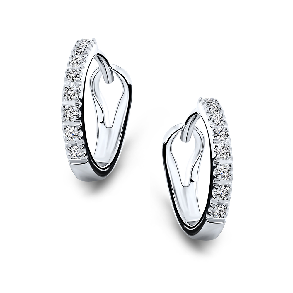 MIORE Orecchini oro bianco 9 kt