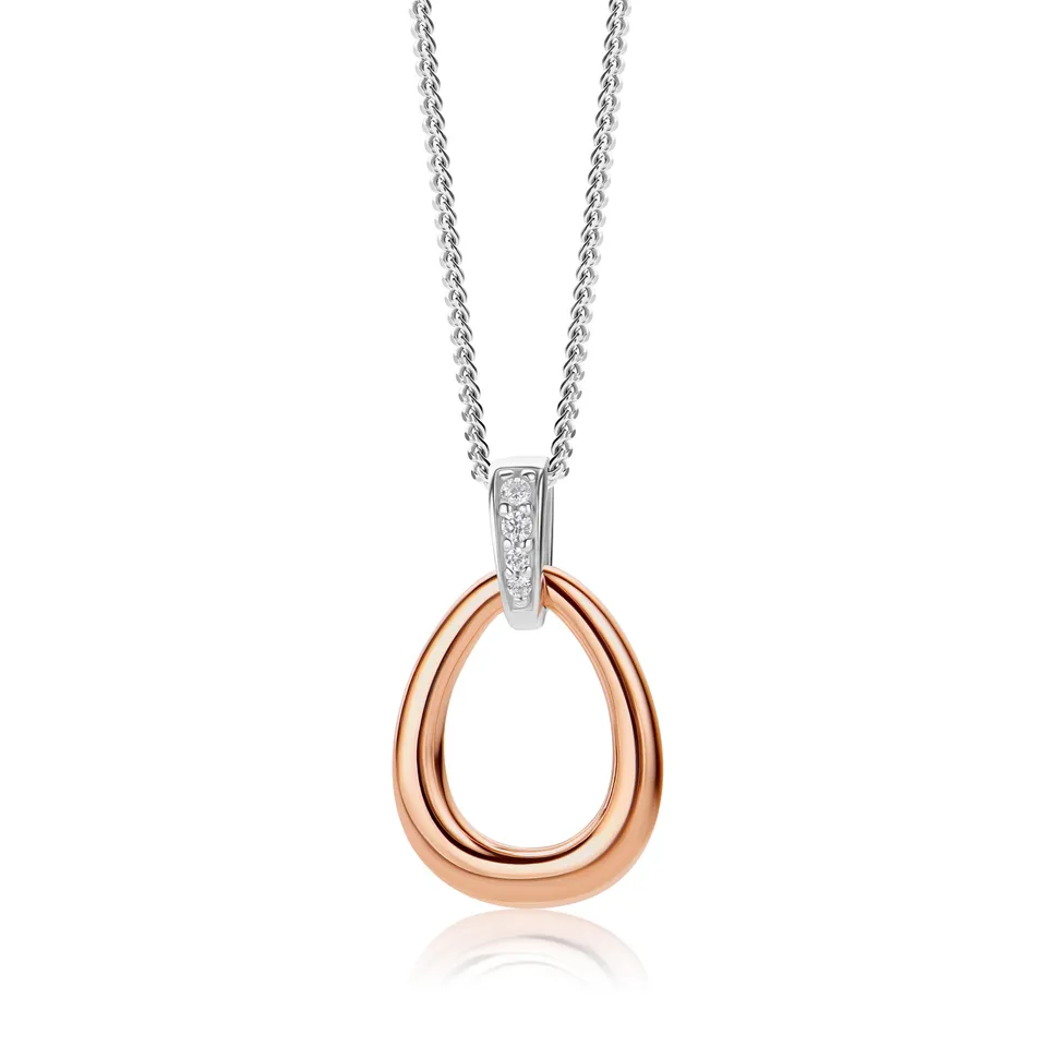 Miore Collana Argento 925 con Zirconi Cubici Donna