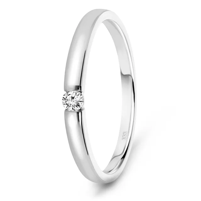 Miore Ring anello oro bianco 8kt 333