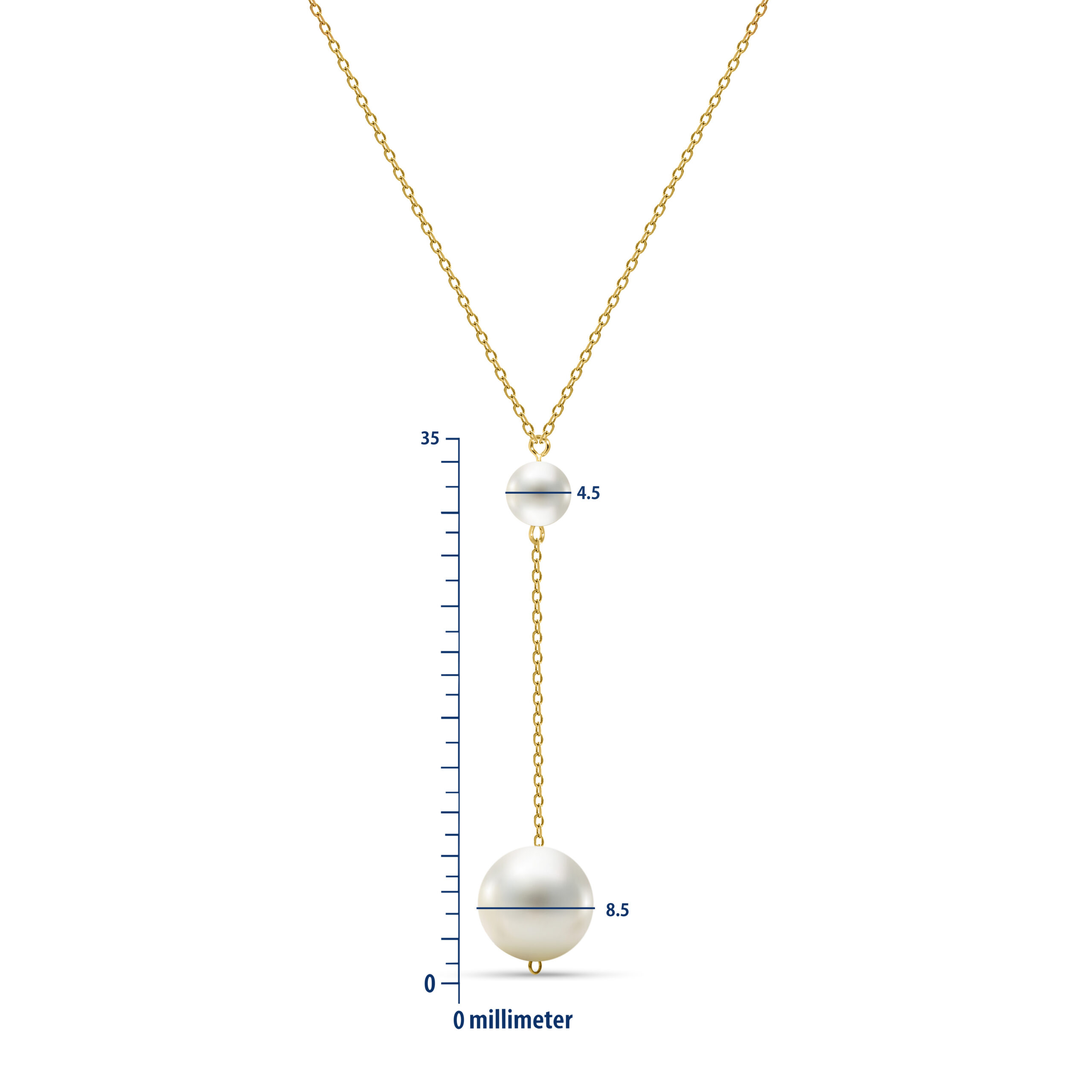 Miore Necklace Collana Oro Giallo 14KT Perla