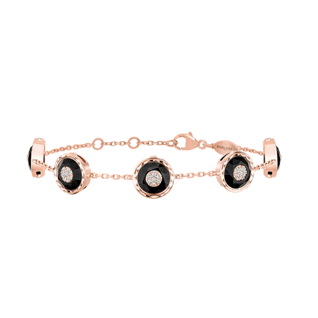 Korloff Je Play JJPB06 bracciale oro rosa onice diamanti