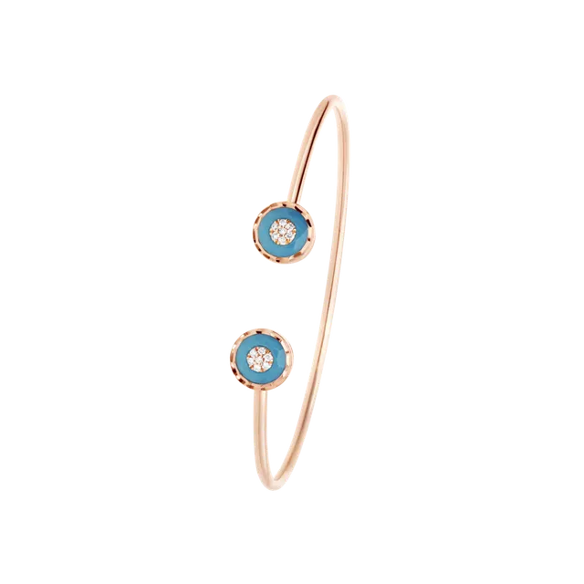 Korloff Je Play JJPB03 Bracciale Oro Rosa Diamanti Turchese