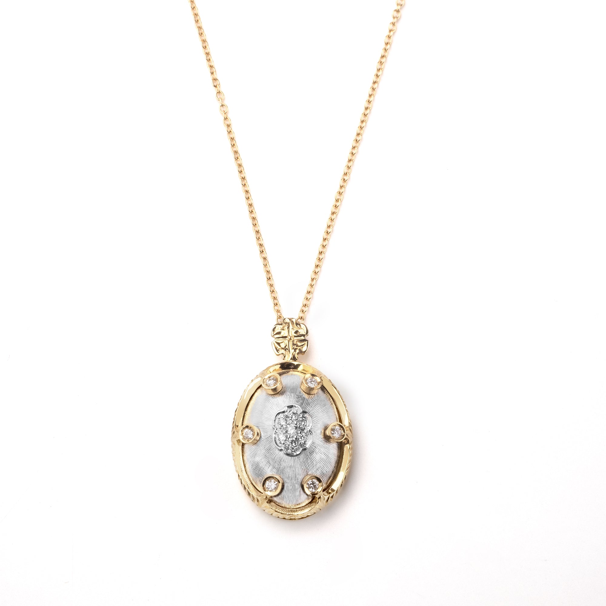 Noi Gioielli Firenze 1873 Ornato pendente corona oro giallo 20mm