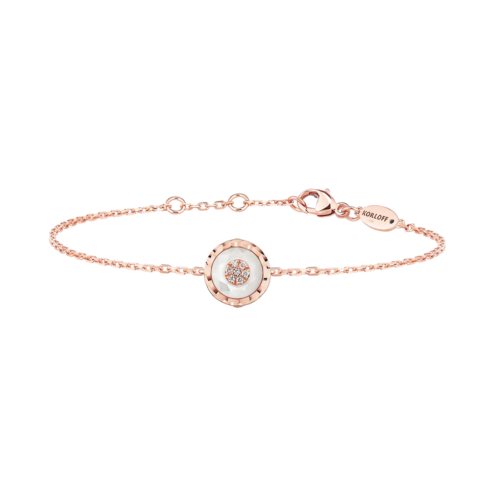 Korloff Je Play JL-JJPB02 bracciale oro rosa diamanti madreperla