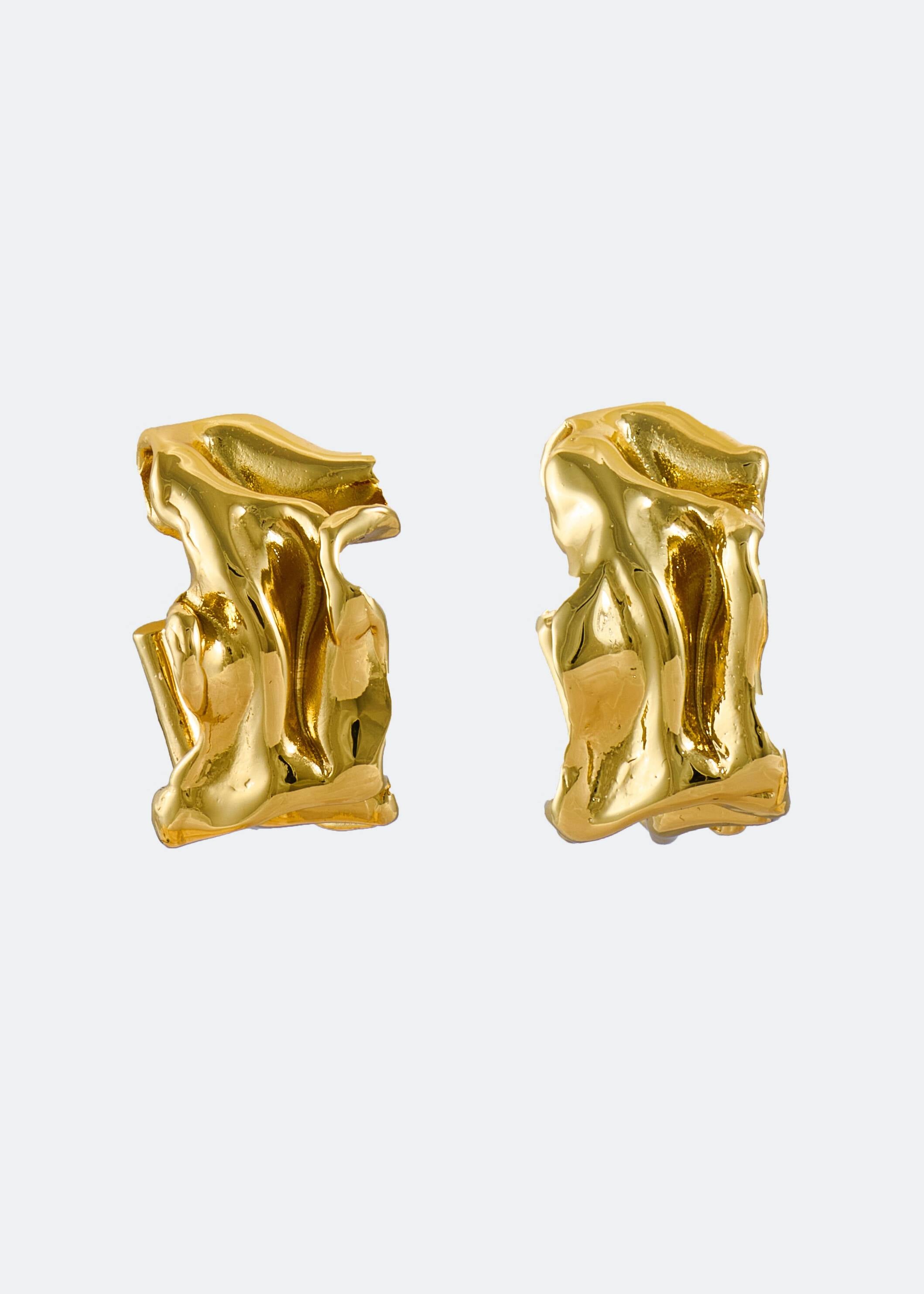 Voodoo Jewels Mini Miuna orecchini semicerchio bronzo oro
