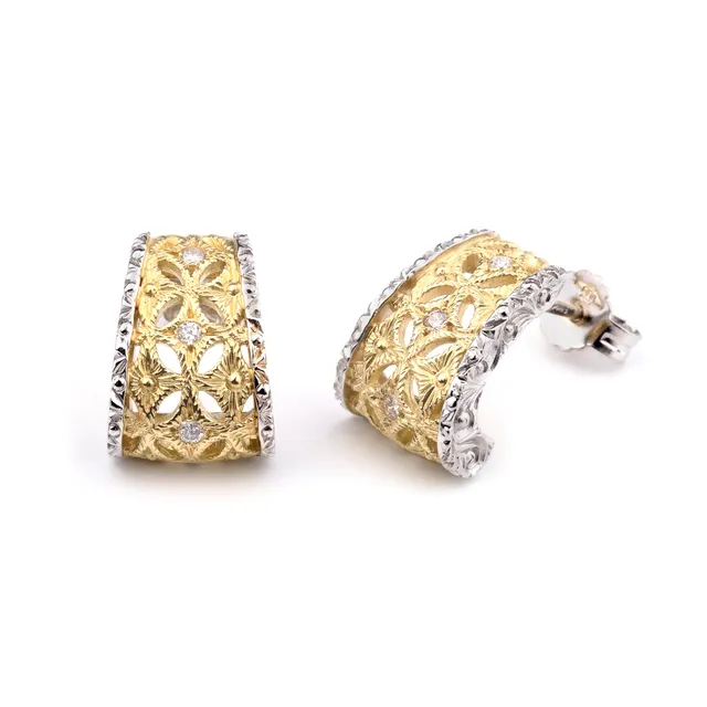 Noi Gioielli Firenze 1873 Ornato orecchini oro diamanti