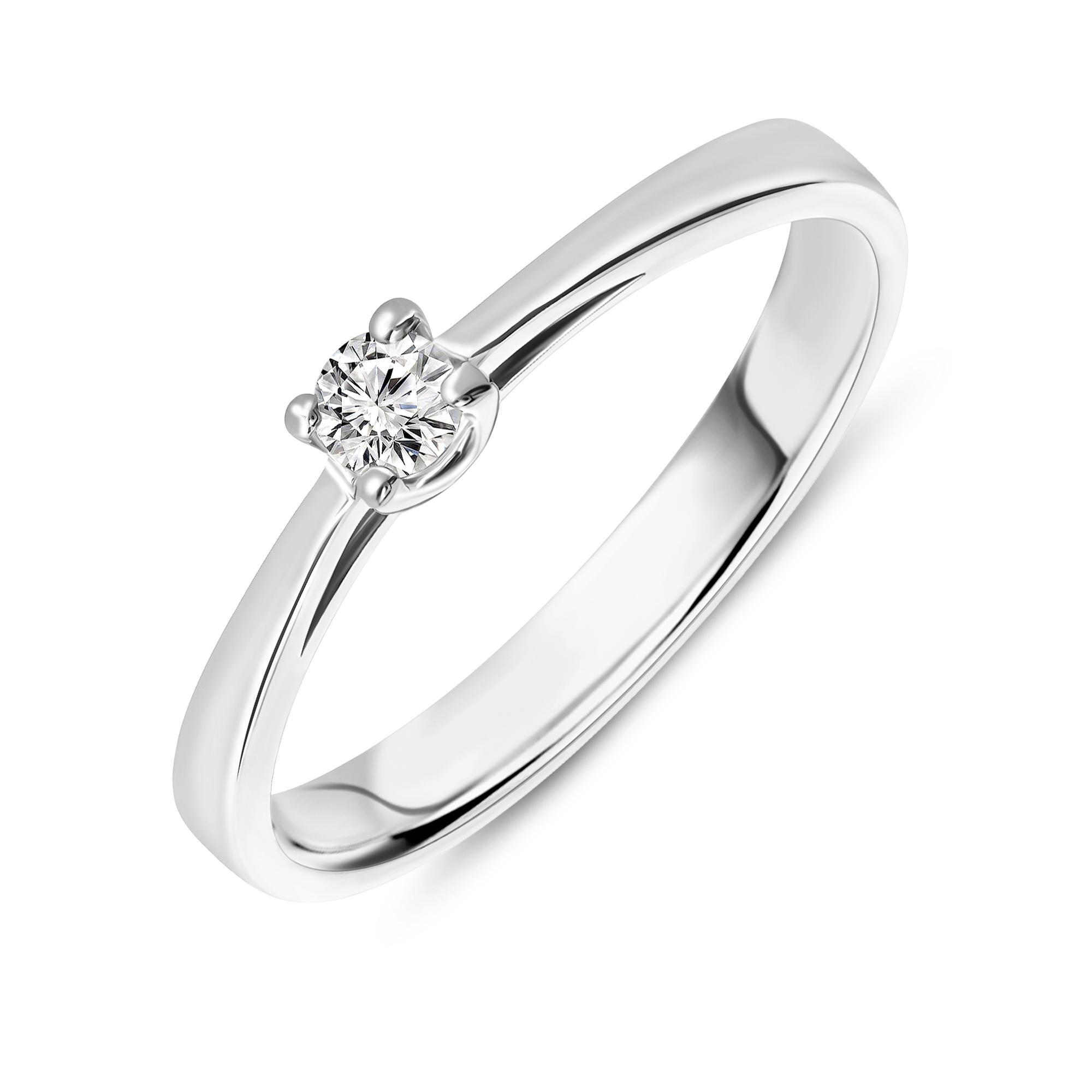 Miore Anello in Oro Bianco 14Kt 585