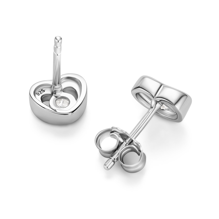 Miore Orecchini Argento 925 Zirconia Bianca