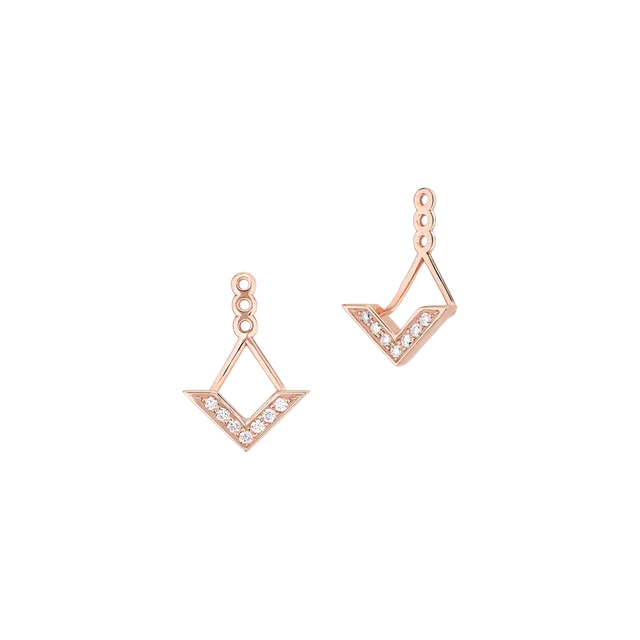 Korloff Eclat JEE10 orecchini oro rosa diamanti