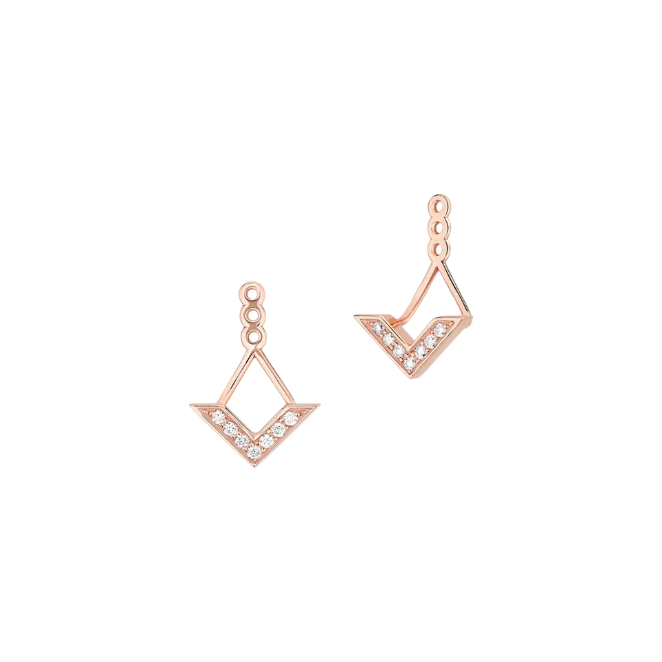 Korloff Eclat JEE10 orecchini oro rosa diamanti