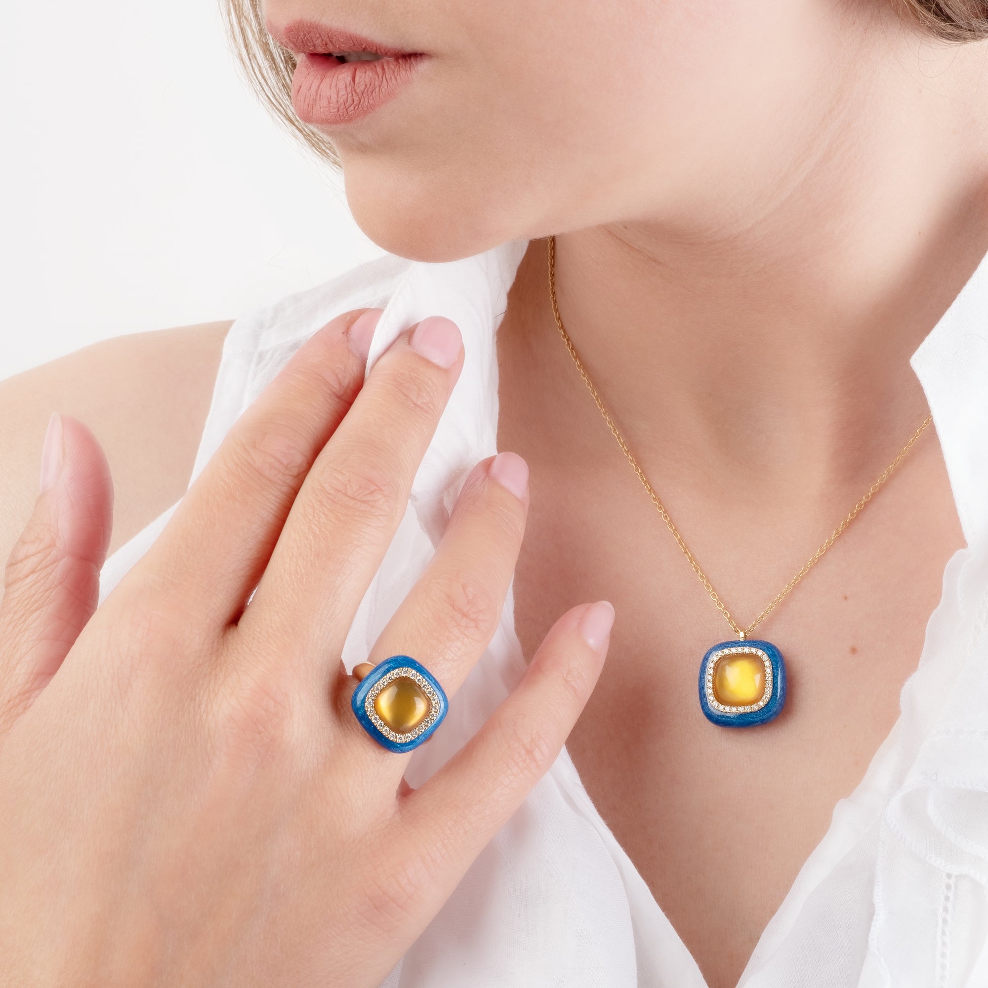 Noi Gioielli Mistica Pendente oro giallo citrino 0,21 ct