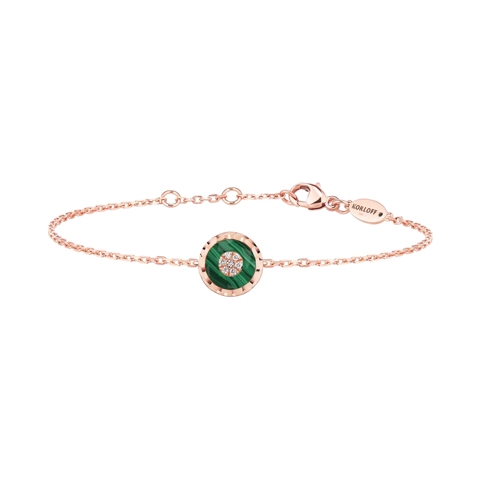 Korloff Je Play JL-JJPB02 bracciale oro rosa malachite
