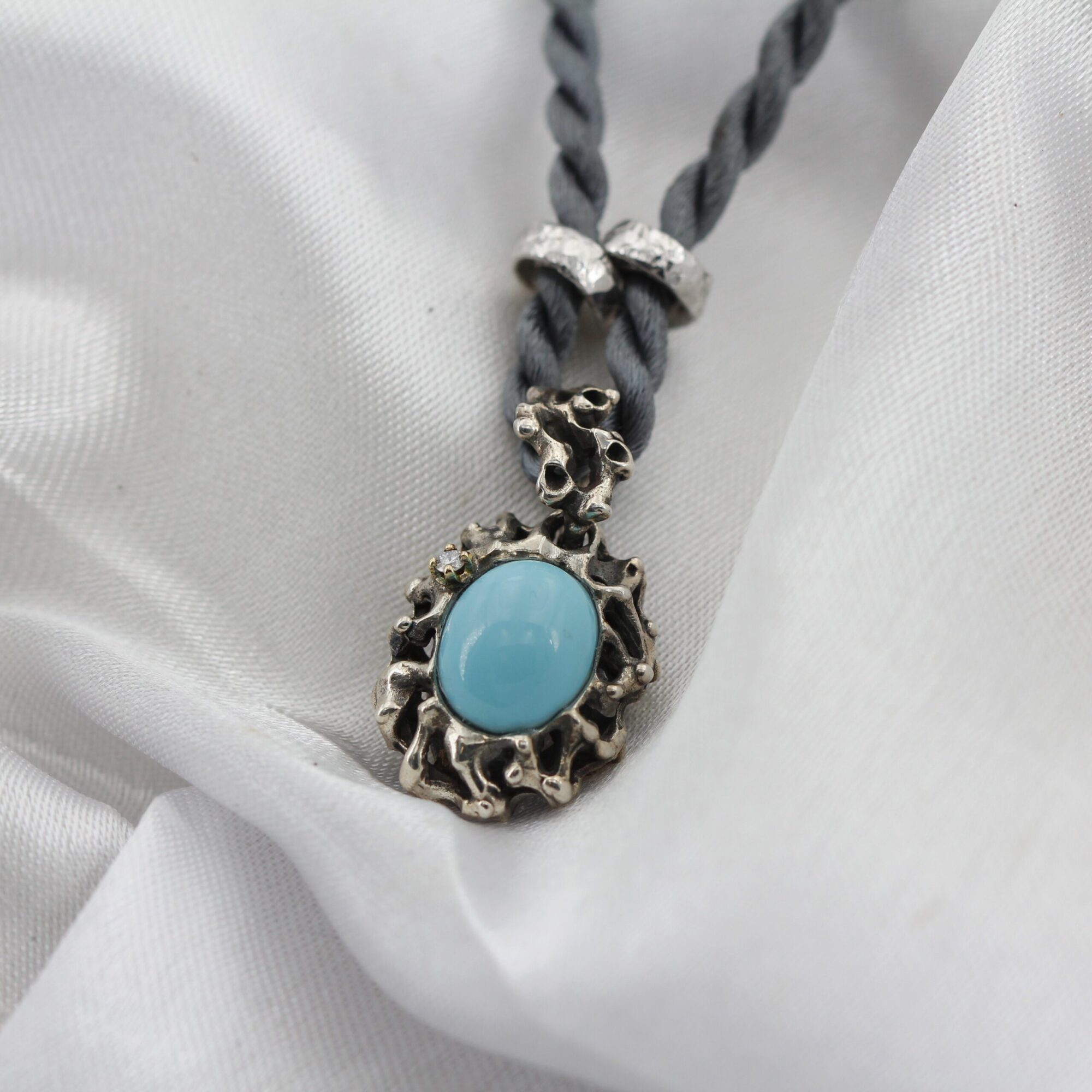 Anna Gioielli Jolly Jewels ciondolo turchese diamante oro argento