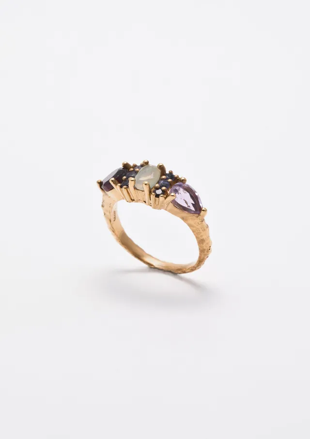 Voodoo Jewels Bold Shapes Amita anello argento opale M
