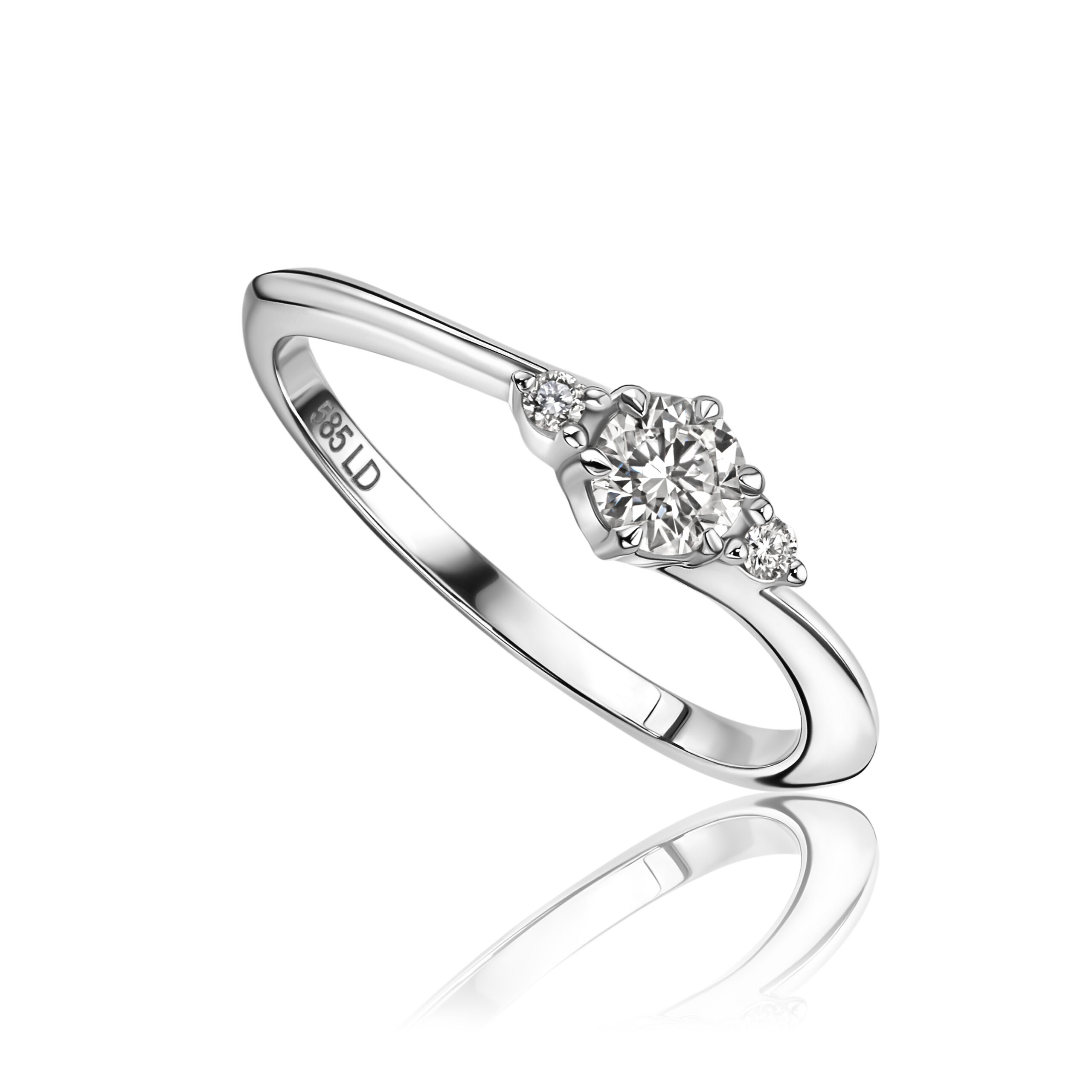 Miore Ring anello oro bianco 14KT 585