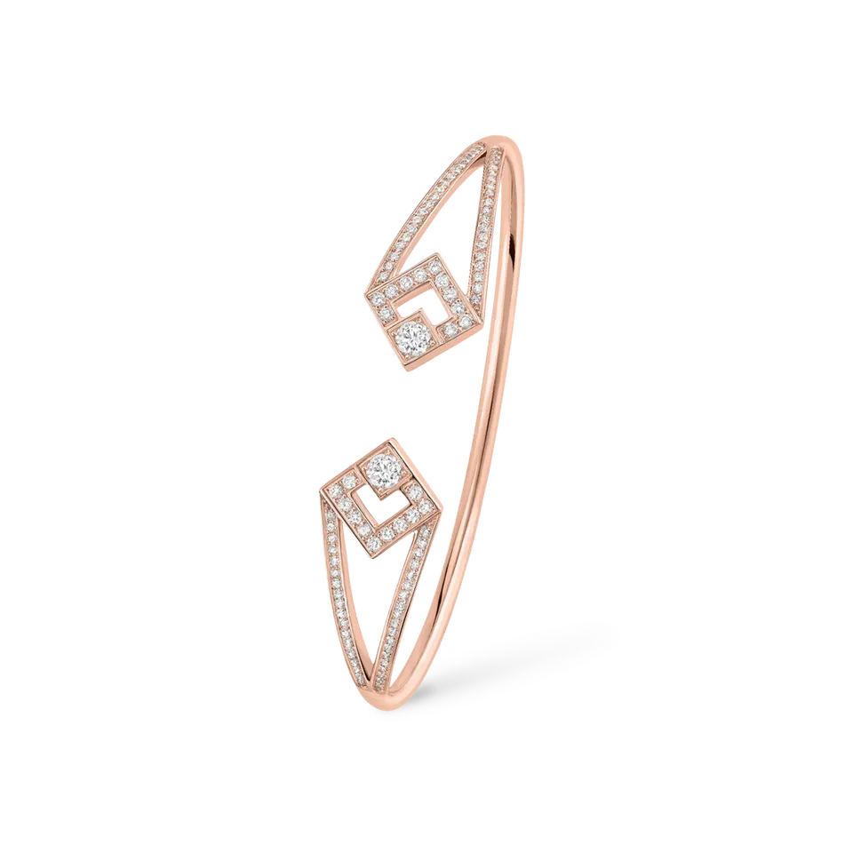 Korloff Eclat JEB05 bracciale oro rosa diamanti 17 cm