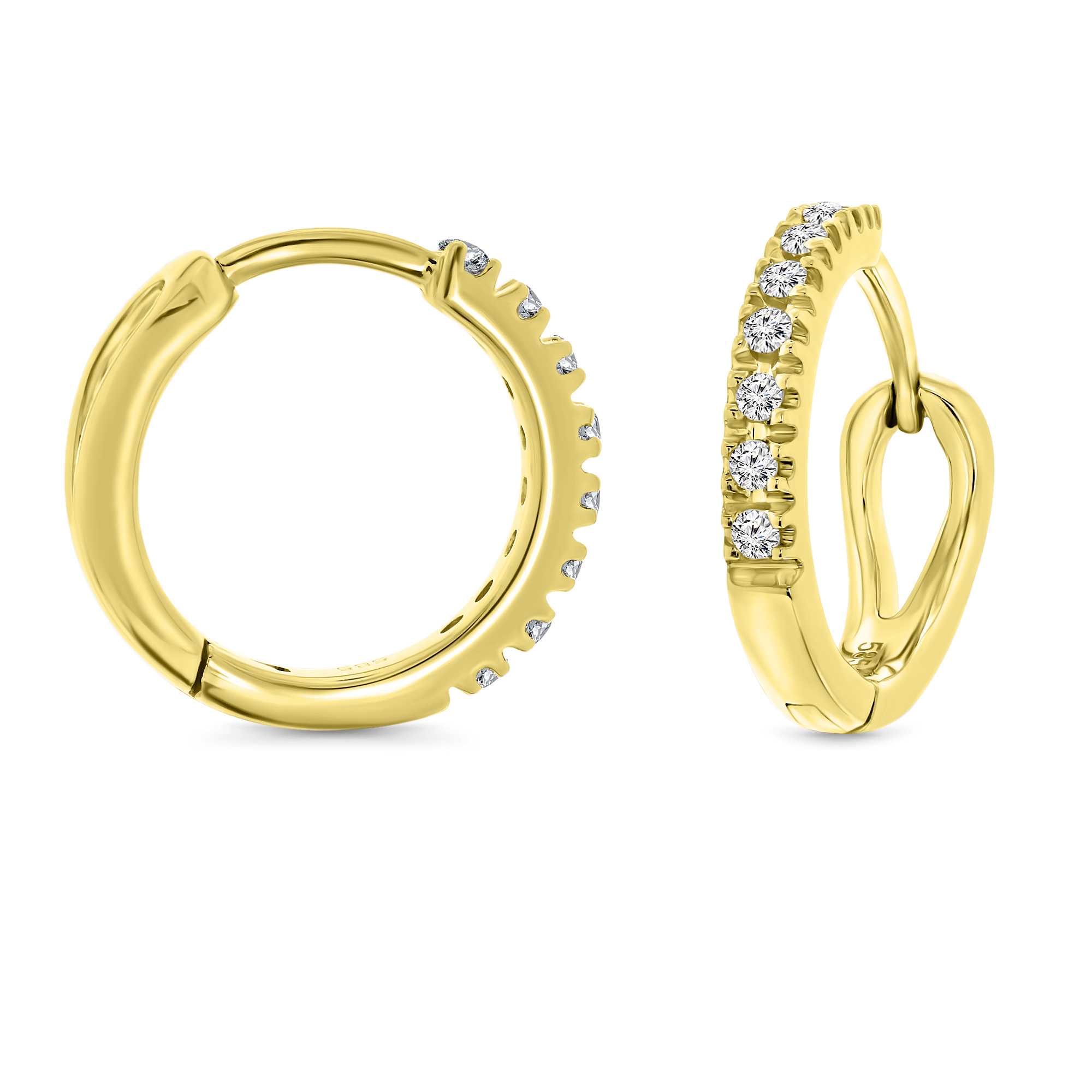 Miore Orecchini Oro Giallo 14KT 585