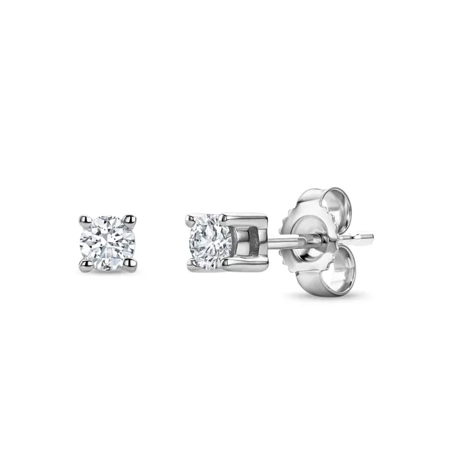 Miore Orecchini Oro Bianco 14Kt