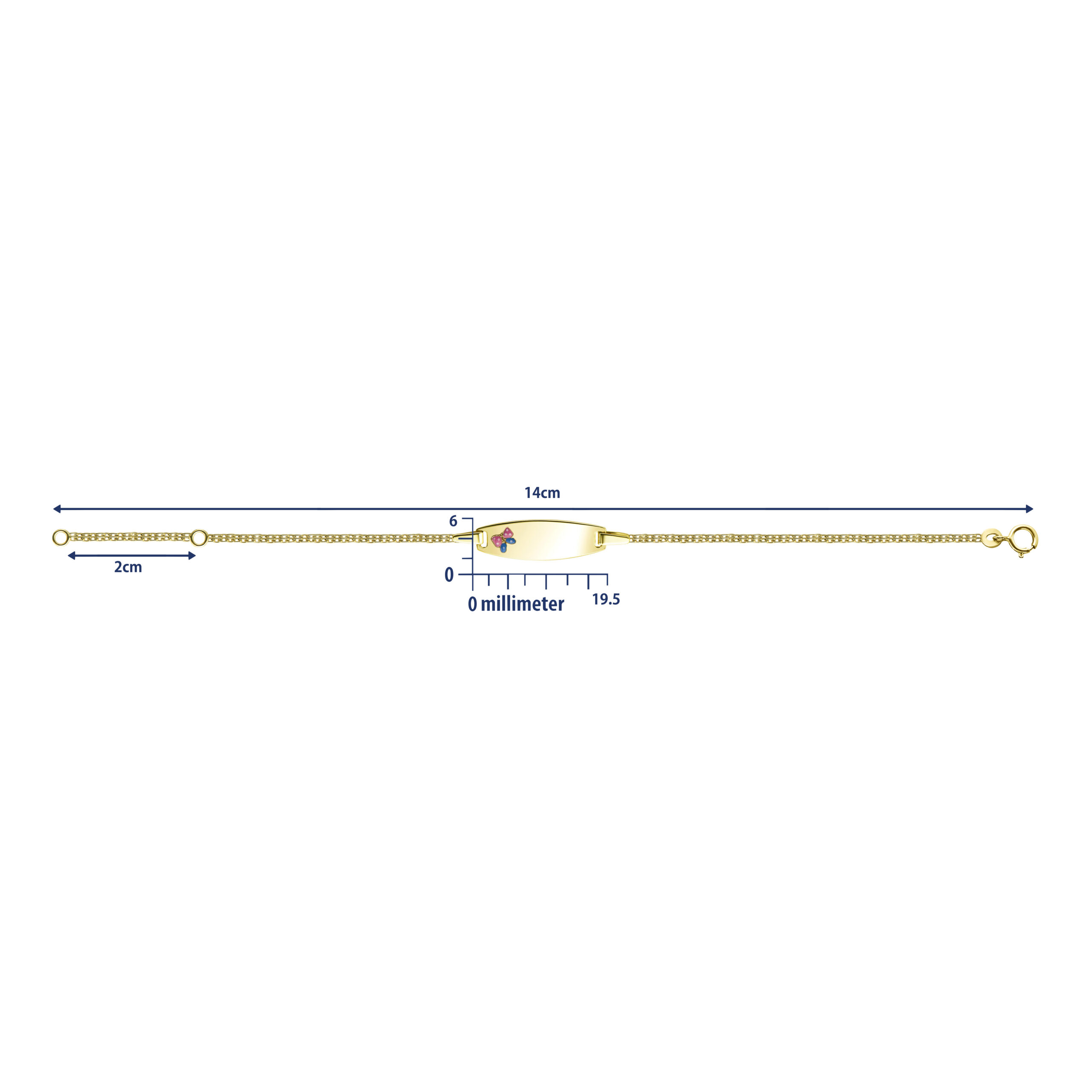 Miore Bracelet Bracciale Oro Giallo 9KT Semplice