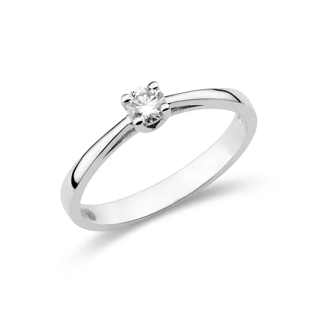 Miore Ring anello oro bianco 14kt 585 donna