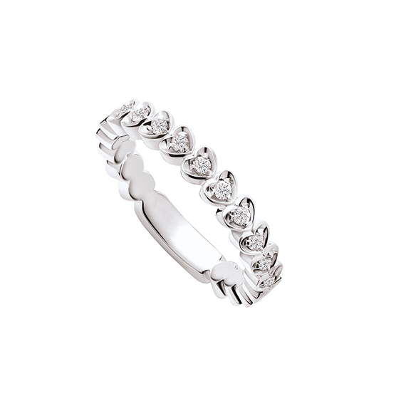 Polello Sì Lo Voglio Anello Veretta oro bianco
