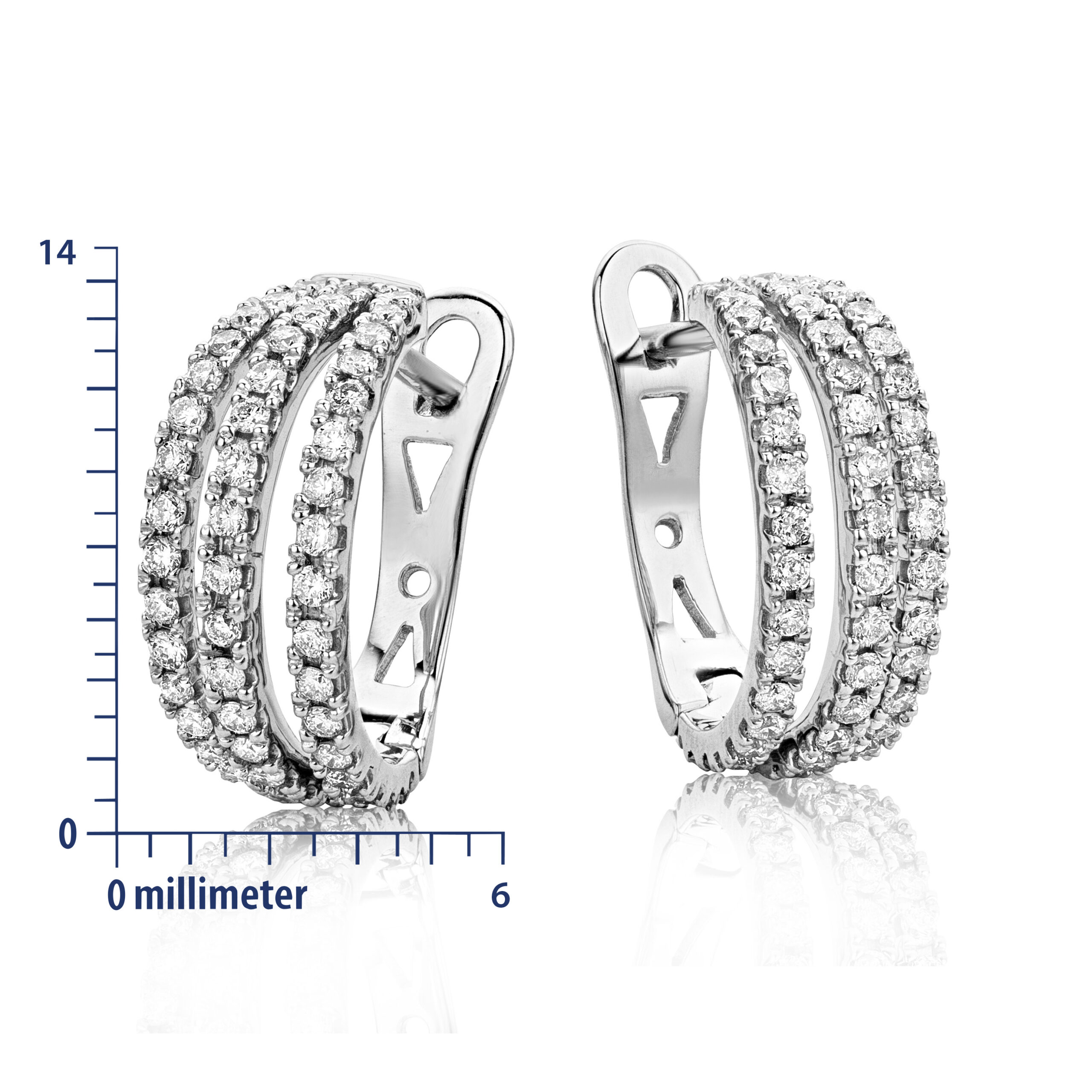 Miore Earrings Orecchini Oro Bianco 18 Kt
