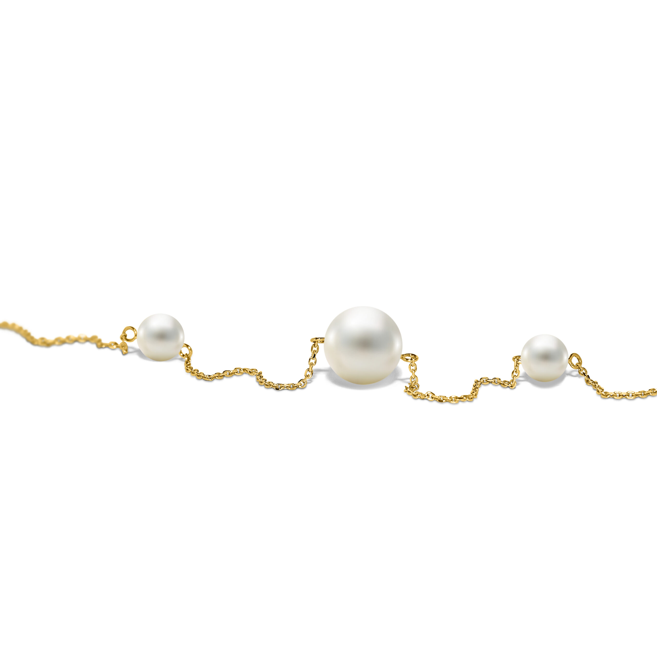 Miore Bracelet Bracciale Oro Giallo 14 Kt Perle