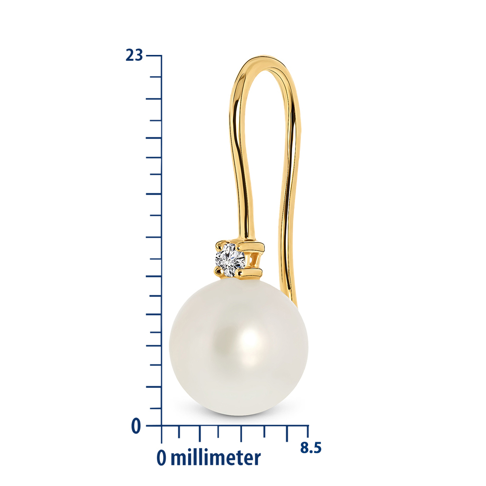 Miore Orecchini Oro Giallo 18Kt Perla