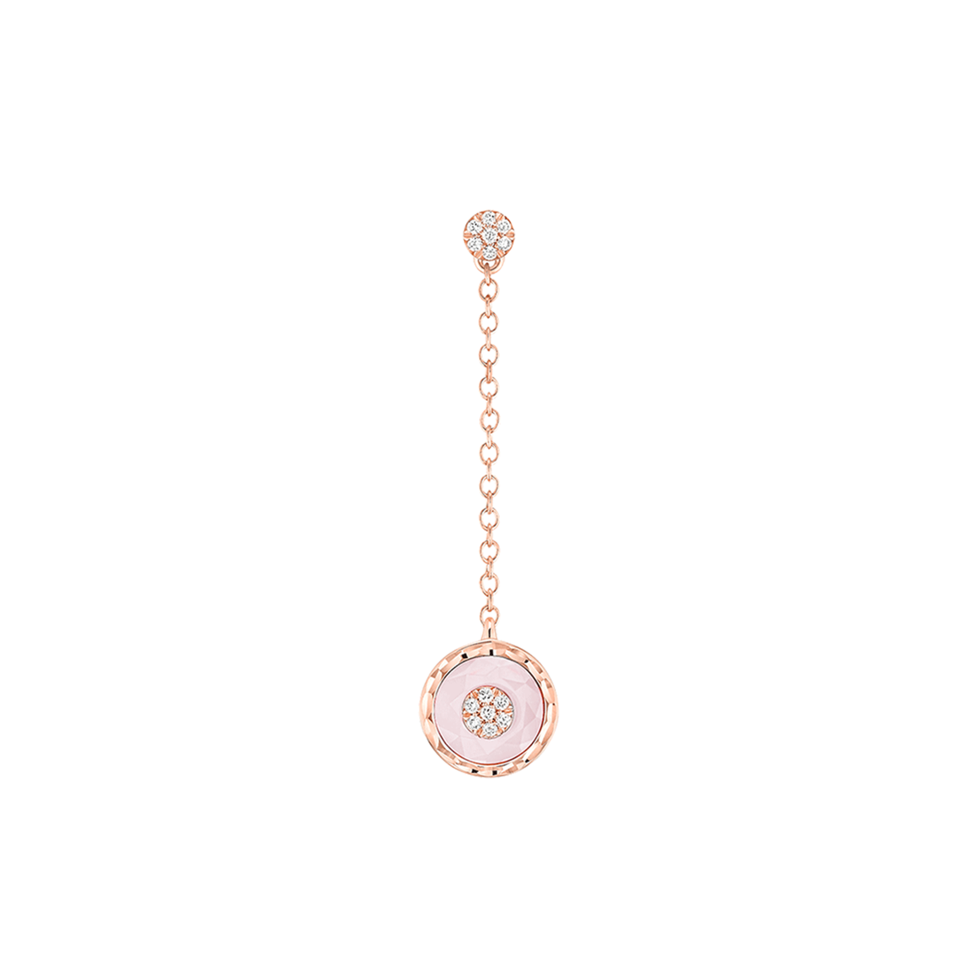 Korloff Je Play JJPE06 orecchino oro rosa opale rosa