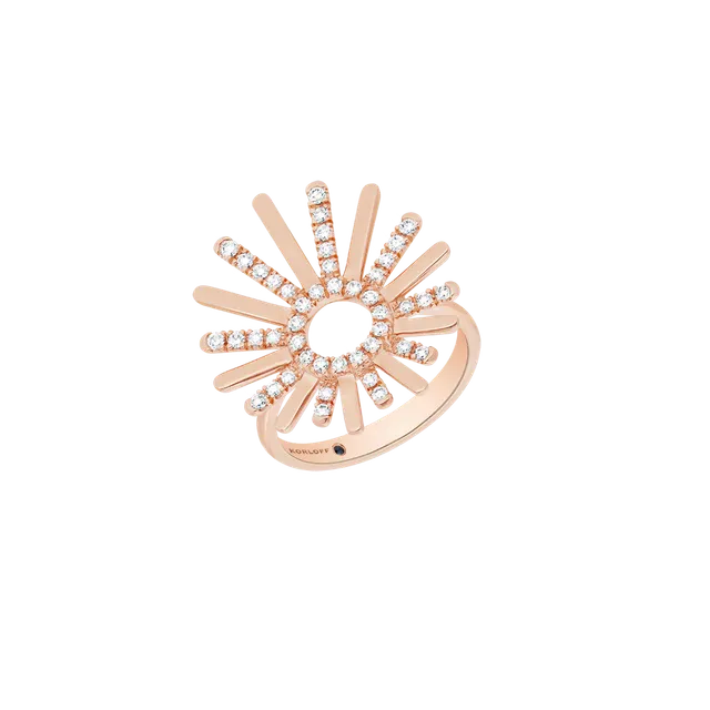 Korloff Divine Fougue JL-JDFR04-PG/D anello oro rosa diamanti