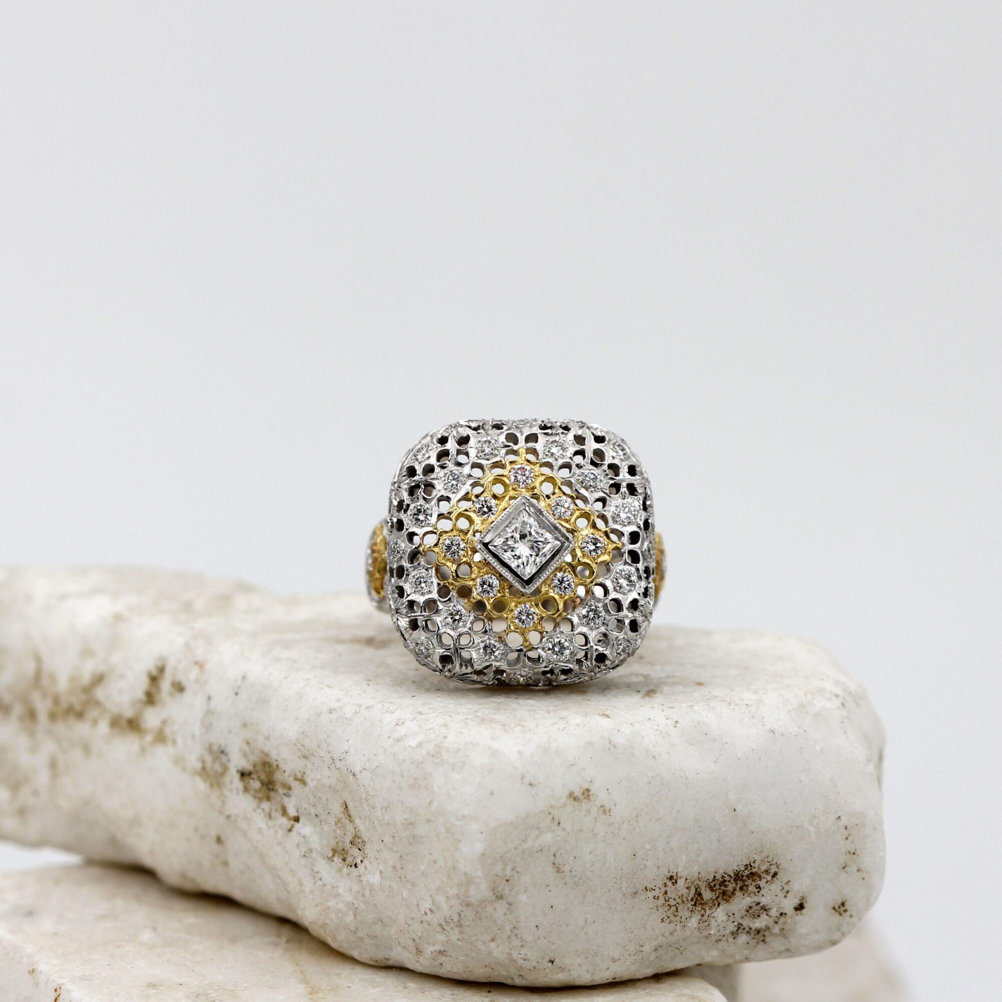 Anna Gioielli Prestige anello oro bianco diamanti 0,81 ct