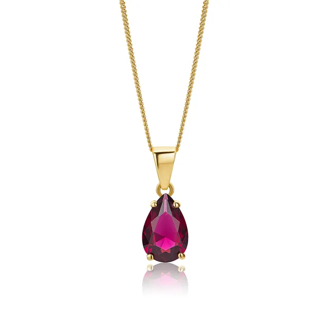 Miore Necklace Collana Oro Giallo 9KT Rubino