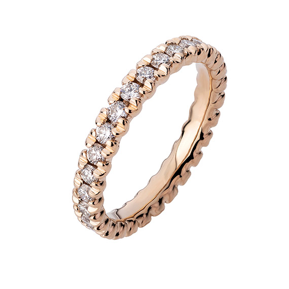 Polello Piccoli Cuori Eternelle anello oro e diamanti donna