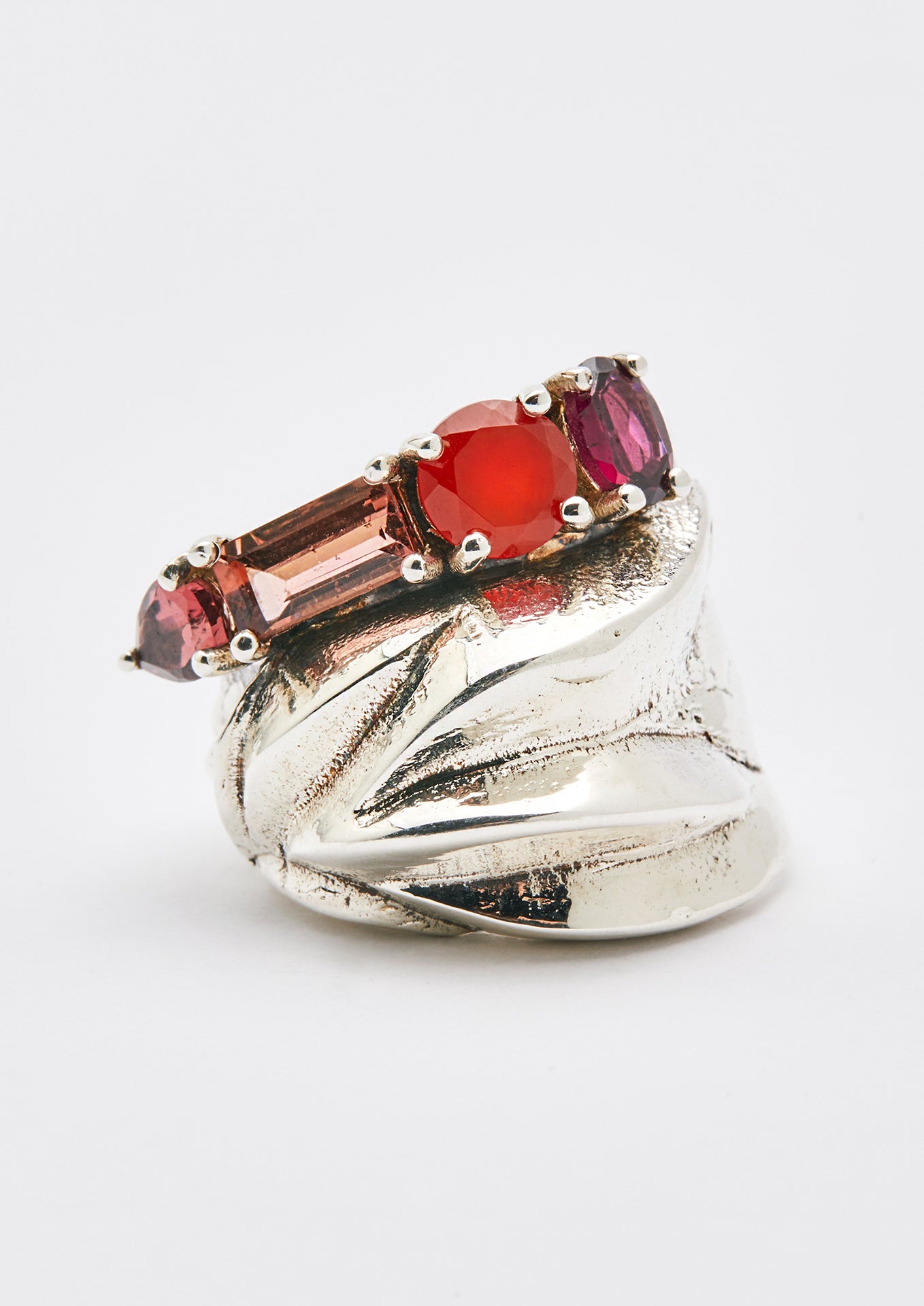 Voodoo Jewels Bold Shapes Rara Anello Tormaline Granato