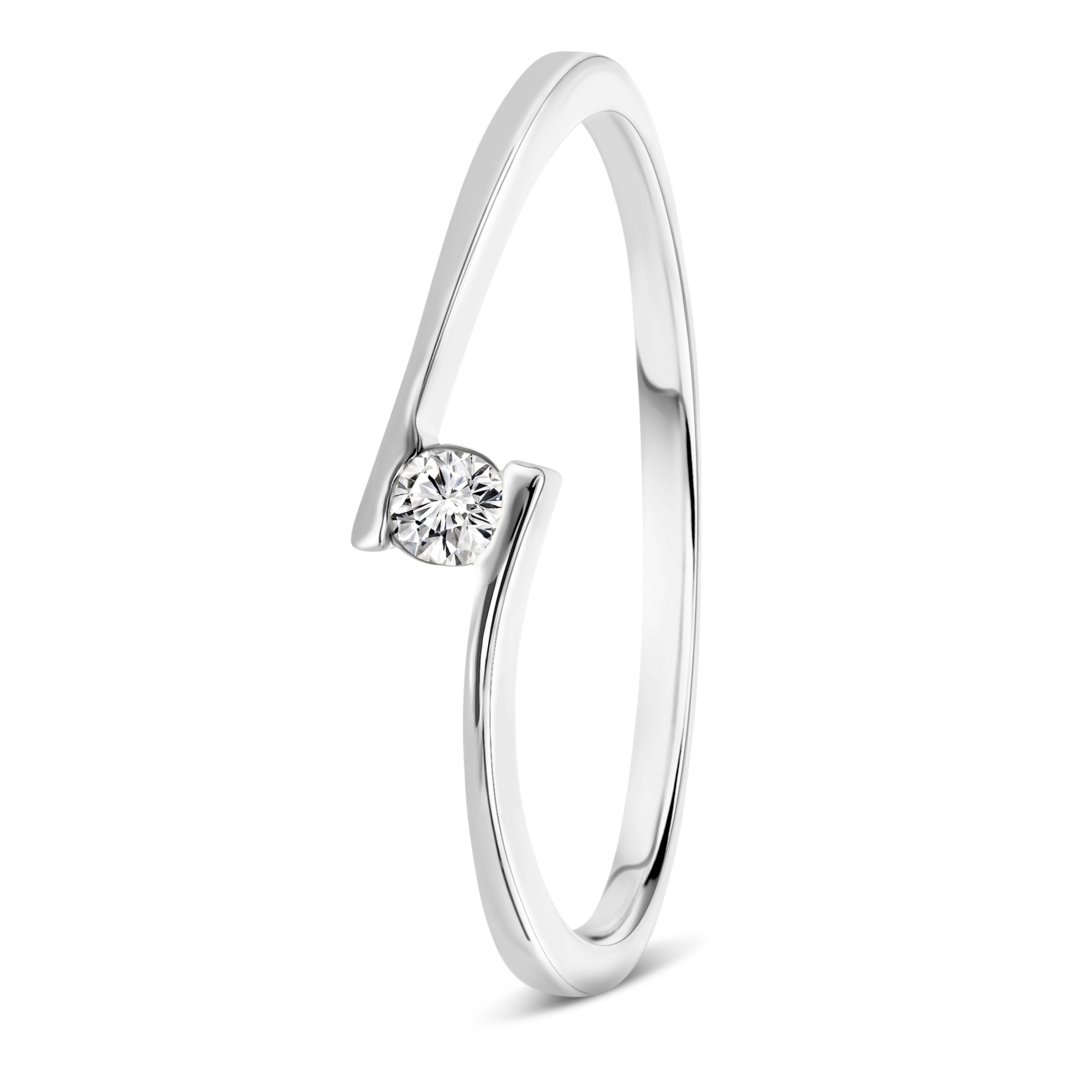 Miore Ring anello oro bianco 9Kt 375