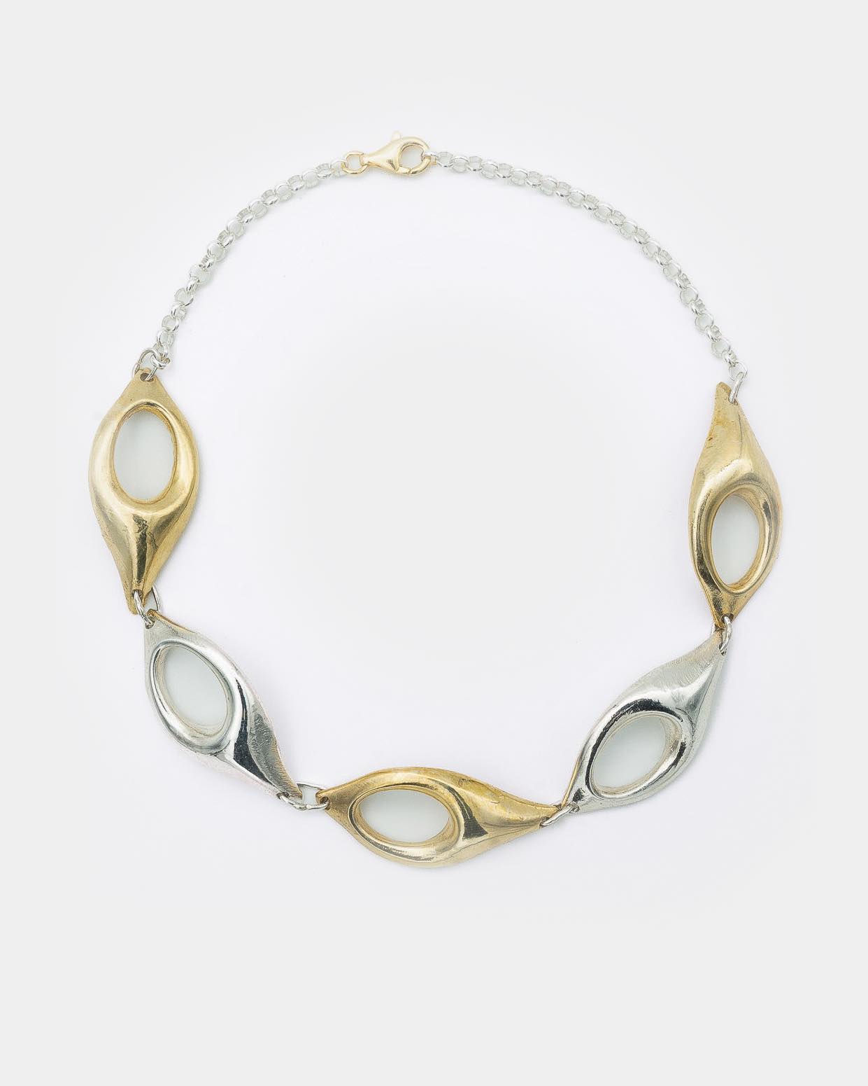 Voodoo Jewels Bold Shapes Aitne Collana Choker Bronzo
