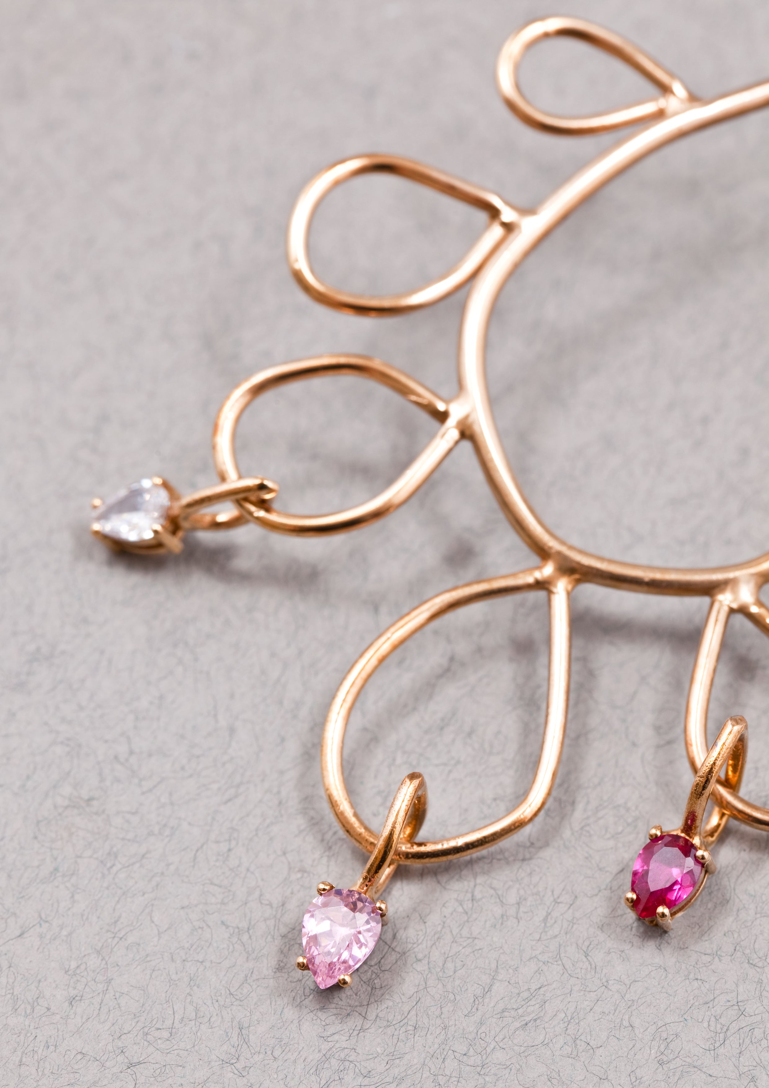 Voodoo Jewels Bold Shapes Bloom orecchini bronzo pietre charms