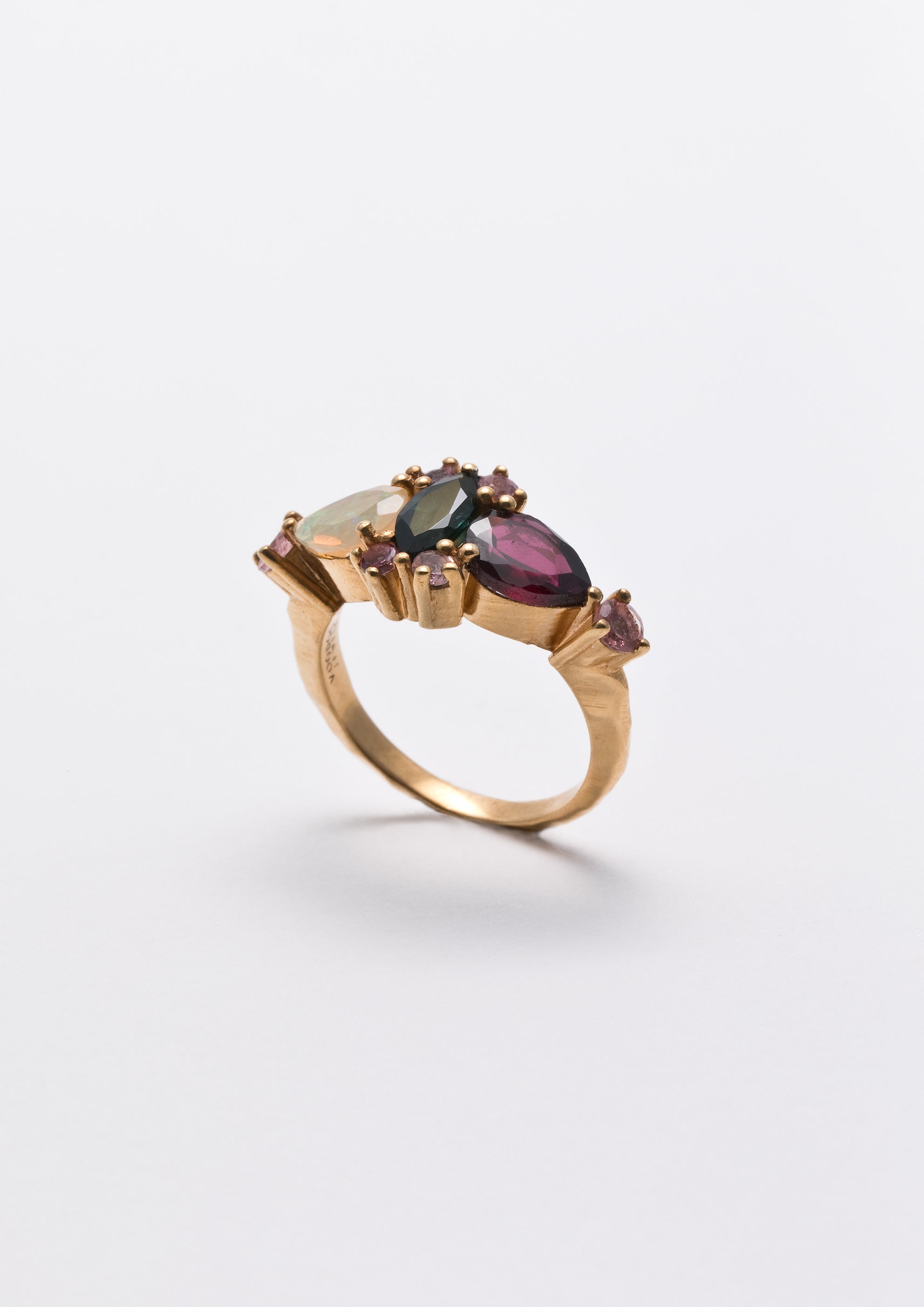 Voodoo Jewels Bold Shapes Ravi anello tormalina opale