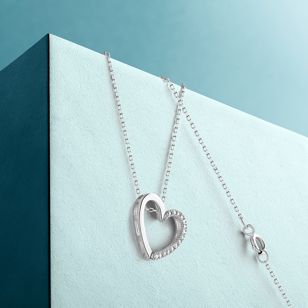 Miore Necklace collana oro bianco 9kt 375