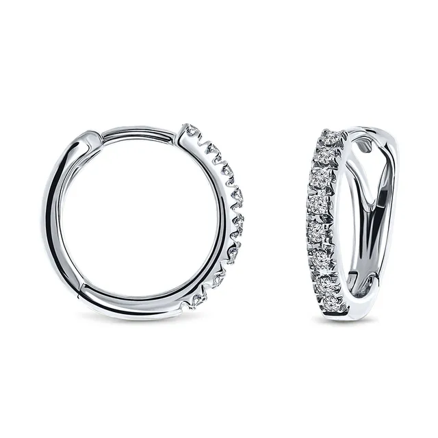 Miore Orecchini Oro Bianco 18Kt