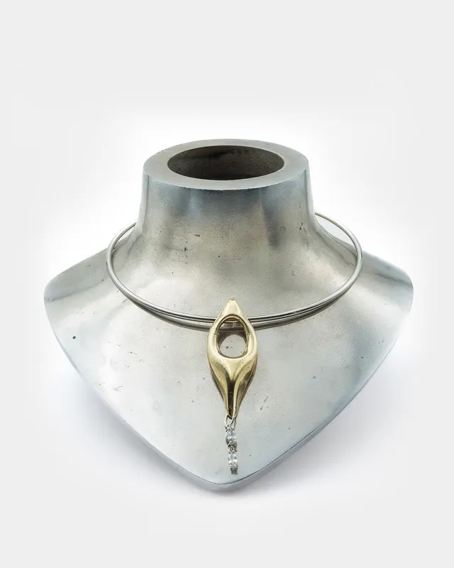 Voodoo Jewels Bold Shapes Ananke collana choker zirconi